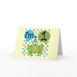 Blue Frog 1st Birthday Tshirts and Gifts Card