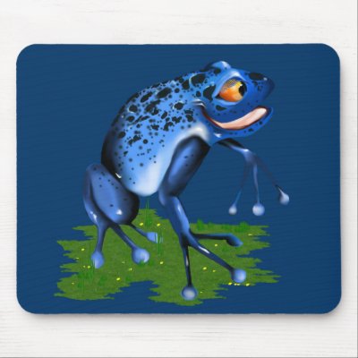 *Blue Frog Mouse Pad by Lotacats