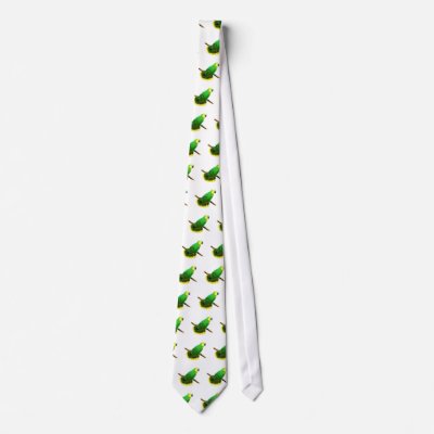 Blue Front Amazon Parrot Tie by twopurringcats