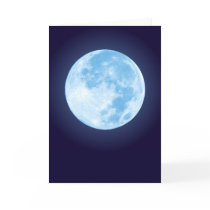 Blue Full Moon Card