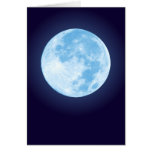Blue Full Moon Card