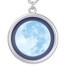 Blue Full Moon Necklace
