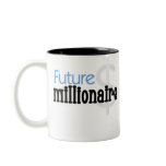 Blue Future Millionaire Mugs