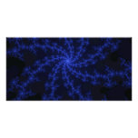 Blue Galaxy - fractal design photo cards