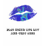 Blue Gecko Lips t-shirts