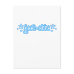 Blue Geekette Postcard