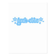 Blue Geekette Postcard