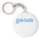 Blue Geektastic Keychain