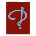 Blue Gel Interrobang Cards