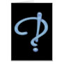 Blue Gel Interrobang