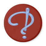 Blue Gel Interrobang