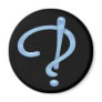 Blue Gel Interrobang
