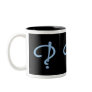 Blue Gel Interrobang Mugs