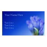 Blue Gentian Flower Nature Business Card
