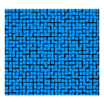 Blue geometric pattern photo art