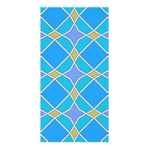 blue geometric pattern photocard customized photo card