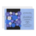 Blue Gerber Daisy Bridal Shower Invitation
