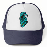 blue ghost trucker hats