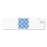 Blue Gingham bumper stickers