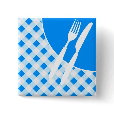 Blue Gingham & Cutlery by JAM_Design
