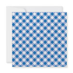 Blue Gingham Personalized Invite