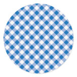 Blue Gingham stickers