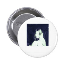 blue girl pinback button