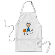 Blue Girls Basketball Tshirts and Gifts Apron