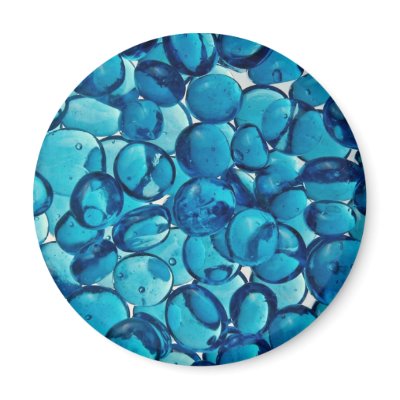 Blue glass beads fridge magnet by inspirelove