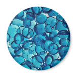 Blue glass beads magnets