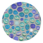 Blue Glass  Pebbles Mosaic stickers