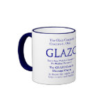 Blue "GLAZO" Coffee Mug