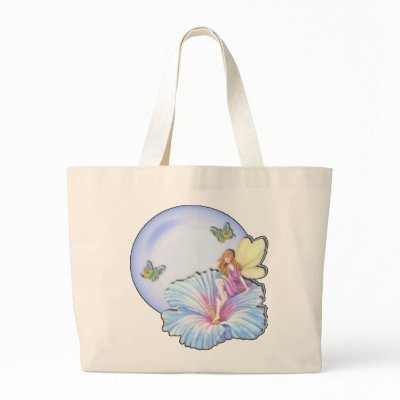 Blue Globe Fairy Canvas Bag by fstasu52