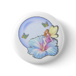Blue Globe Fairy Button