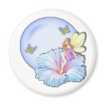 Blue Globe Fairy Fridge Magnet