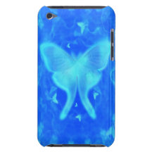 Blue Glow Luna Moth iPod Touch Case