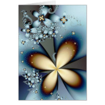 Blue Gold 4 Card