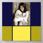Blue & Gold Graduation autograph poster posters