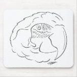 Blue & Gold Macaw Drawing mousepads