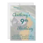 Blue & Gold Macaw Parrot Birthday Invitation