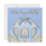 Blue & Gold Prince Baby Shower Invitations