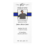 Blue & Gold School Graduation Invitations
