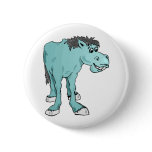 Blue Goofy Horse