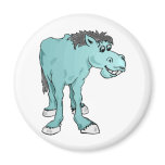 Blue Goofy Horse