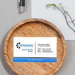 Blue Gradient Bottom Business Card