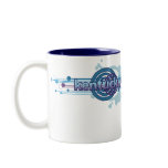 Blue Graphic Circle Kentucky Mug