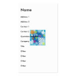 Blue Graphic Snow Flakes Dreams of Colours business cards