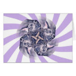 Blue Great Dane Pinwheel Cards