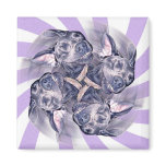 Blue Great Dane Pinwheel Magnet