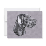 Blue Great Dane Uncropped Event or Party invitations